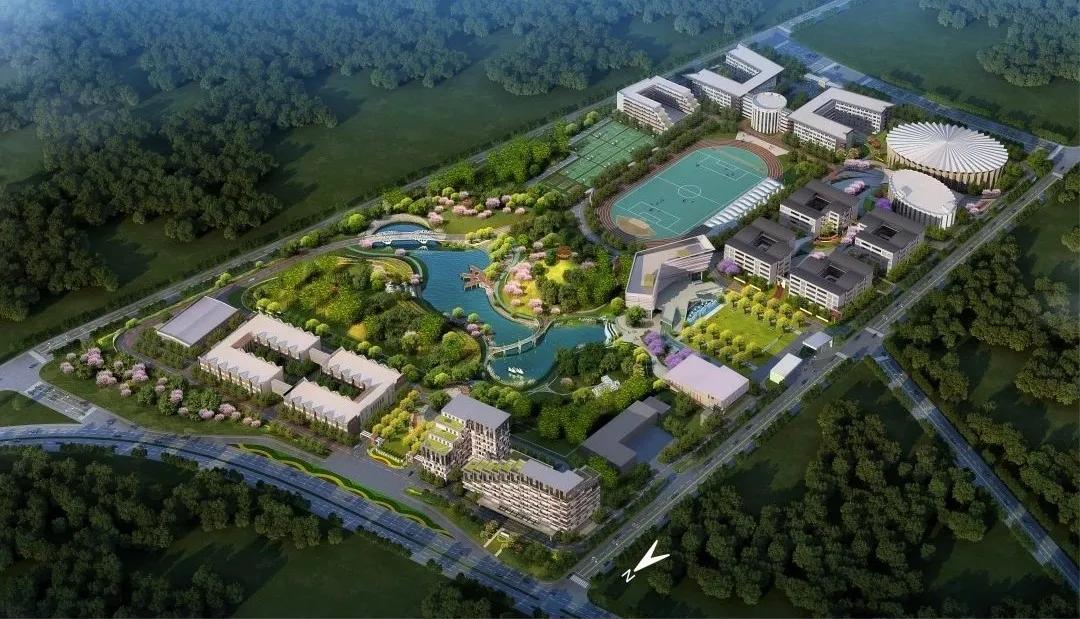 占地300亩的学校,占地3万多平米的学校