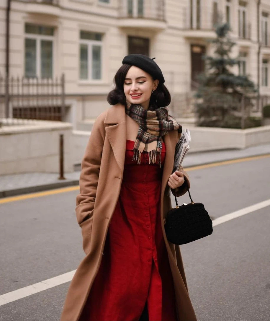 秋冬围巾这样戴就很简单实用了,冬季围巾简单又好看的系法