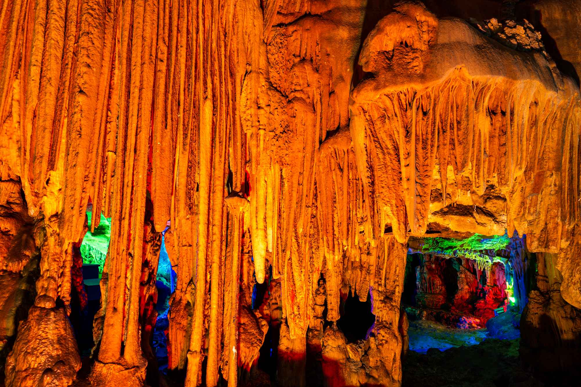 房山自然溶洞,北京房山石花溶洞