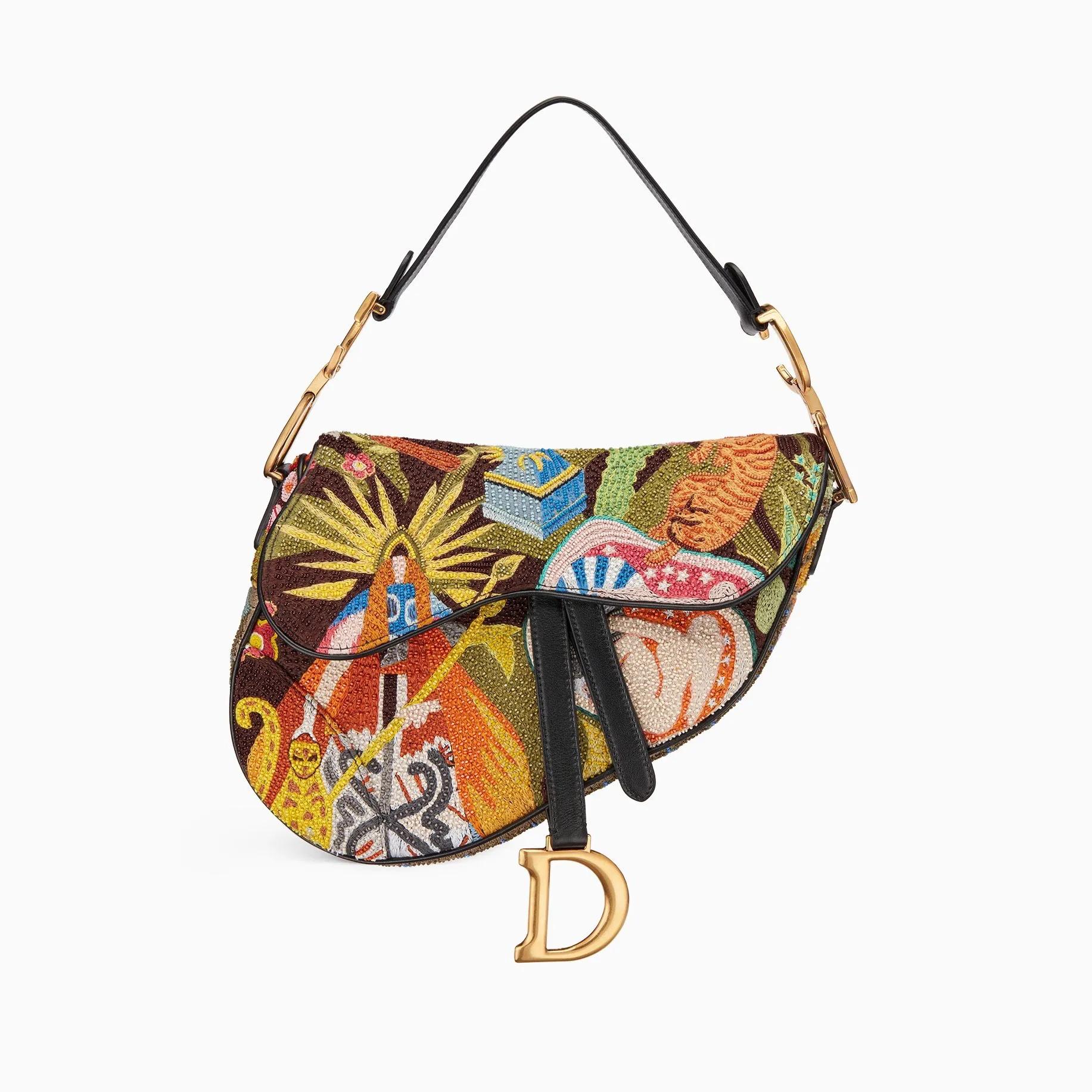 ladydiormilly手袋,dior刺绣字母包袋