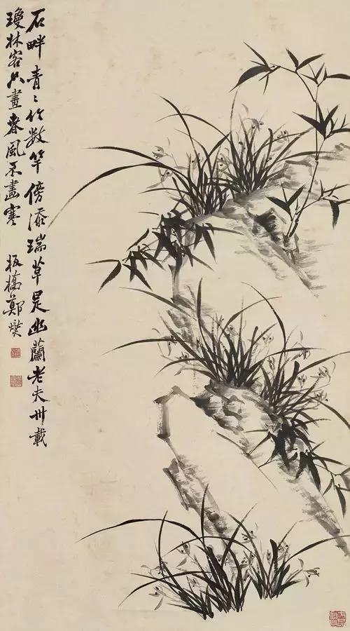 讲解郑板桥兰花画,郑板桥画兰花作品
