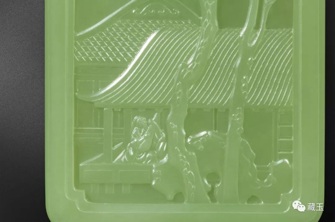 和田玉牌上的闲情幽曲