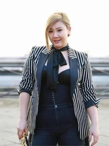 郑欣宜丝绒西装,郑欣宜瘦样子