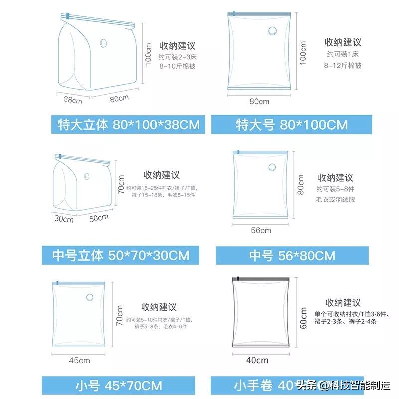 真空压缩收纳袋快速打开,收纳神器真空压缩袋换季轻松收纳