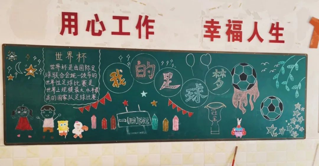 校园足球文化手抄报第1名,德育为先五育并举黑板报