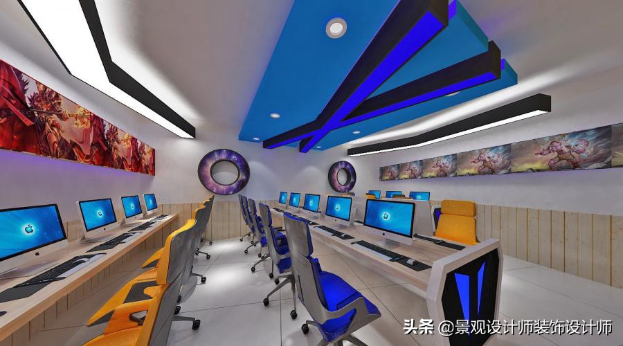 网咖设计效果图,网咖设计图哪找