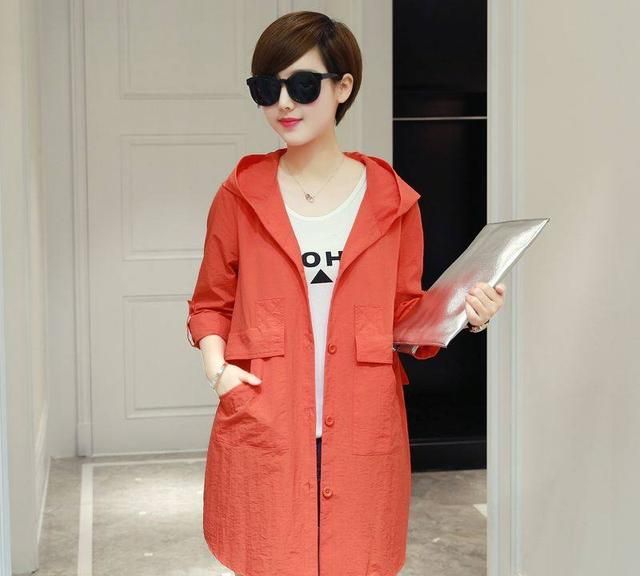 防晒风衣外套短装女装怎么搭配,防晒风衣搭配图片大全女