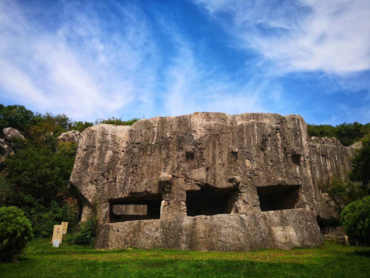 阳山碑最大的石碑,阳山上的巨大碑材