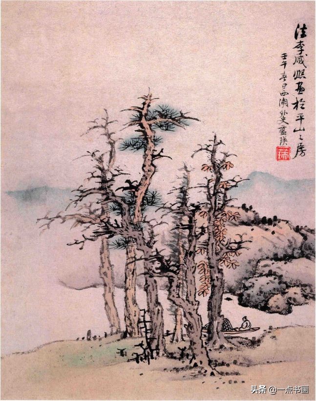 明画家蓝瑛溪山幽居图,明蓝瑛山水画全集