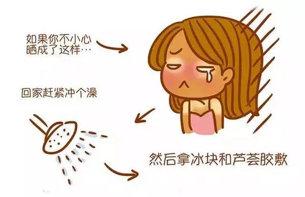 晒伤了发红发烫怎么快速修复变白,太阳晒伤是怎样的