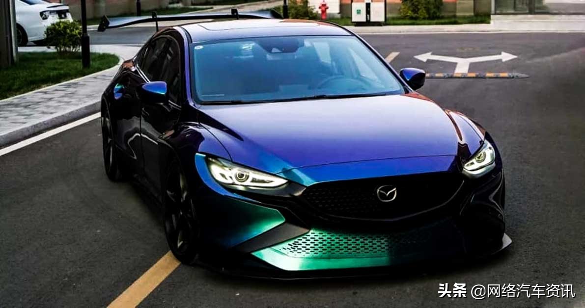 mazda62016黑武士改装,马自达6宽体