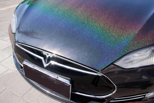 改色膜魔幻星空,苏州专业特斯拉改色贴膜