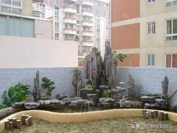 武汉室内假山鱼池庭院景观,陕西假山庭院景观设计制作