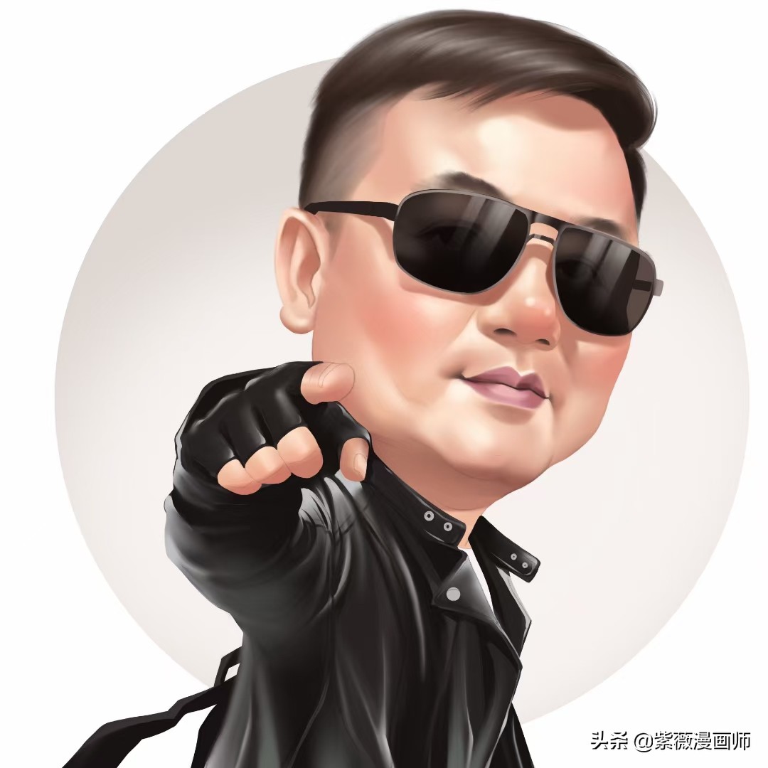 微信头像眼镜男士专用漫画,40-50岁男士头像漫画