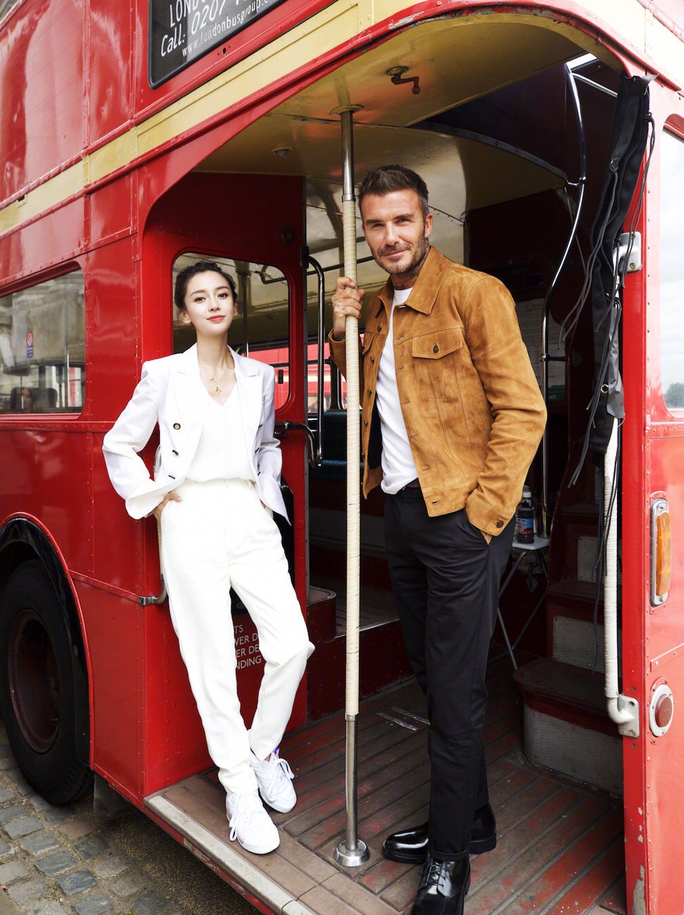 贝克汉姆和angelababy的合照,贝克汉姆和儿子颜值对比