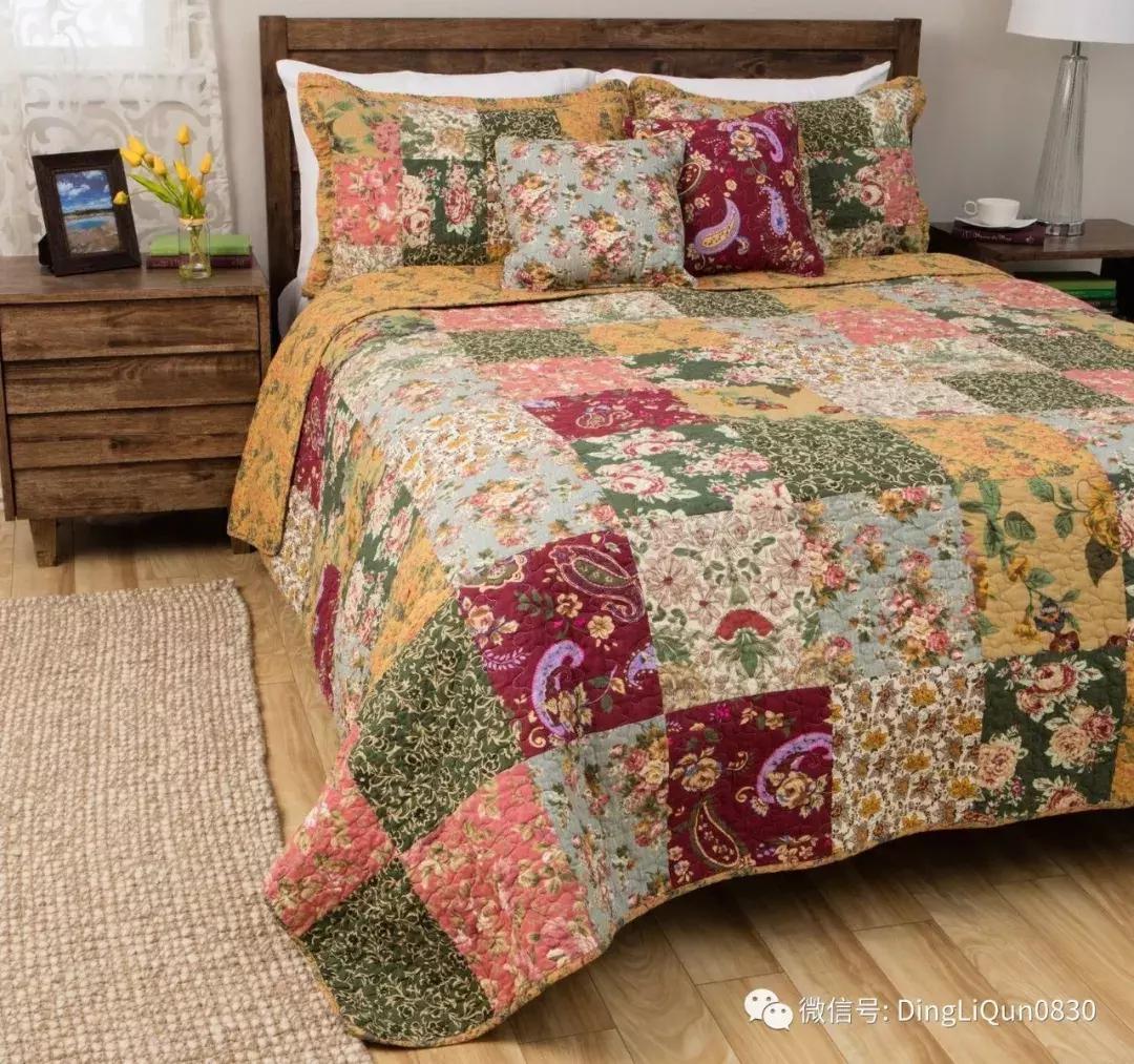 拼布三件套图片大全,拼布作品衣服