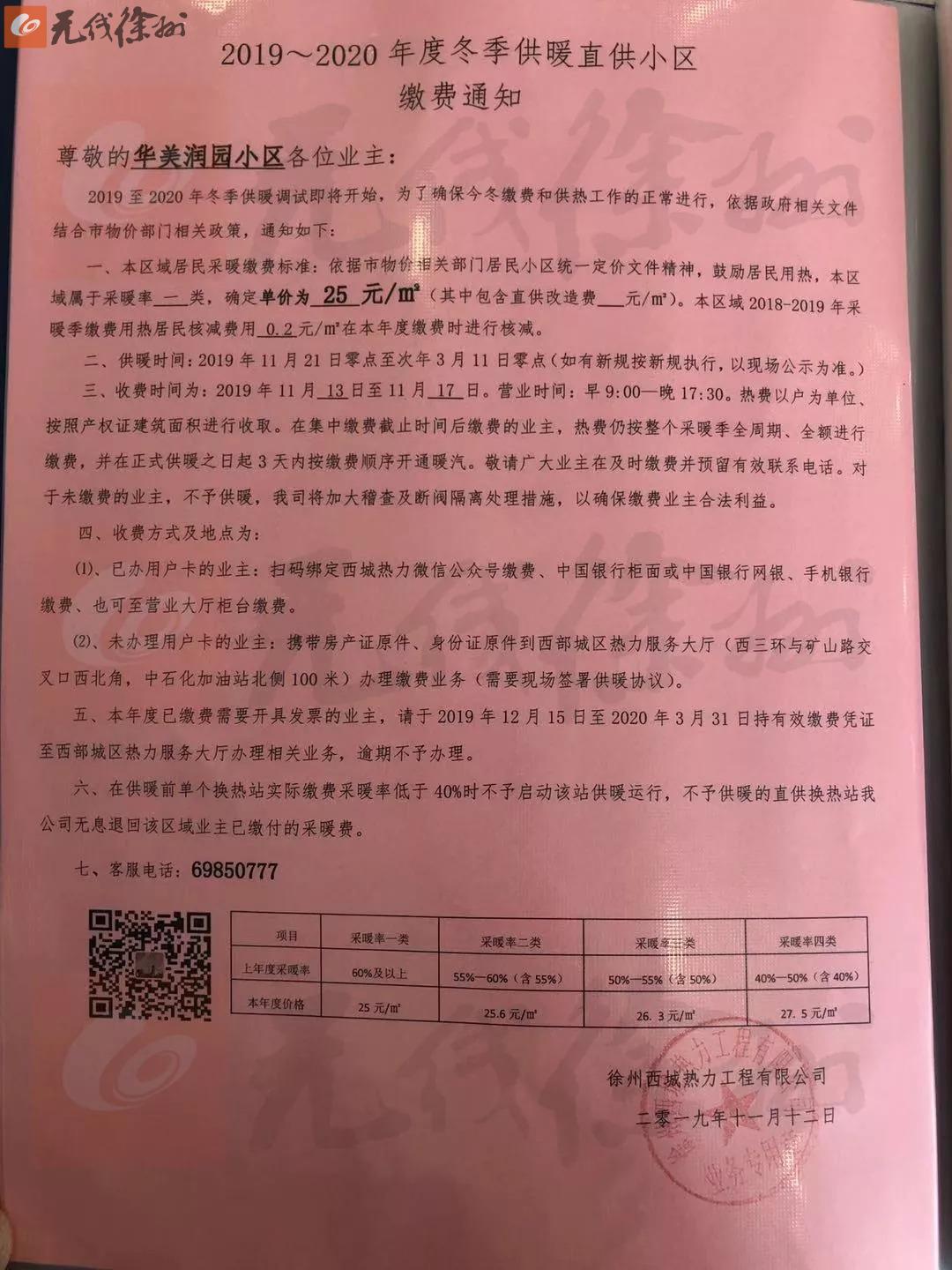 徐州供暖小区最新消息,徐州今冬供暖价格和供暖时间出炉