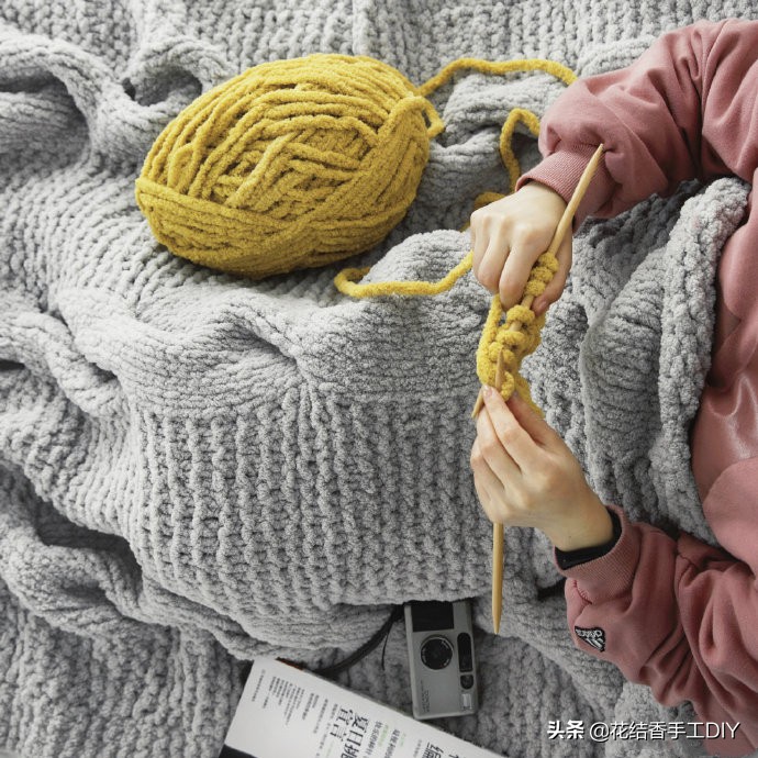 手工多彩毛线毛衣编织全部教程,彩虹线织什么花样毛衣好看