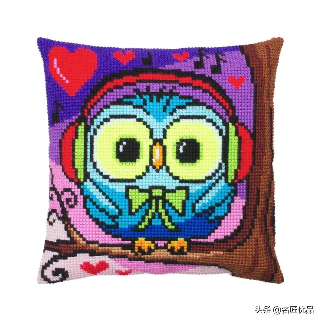 旧物利用!毛线用不完就用来刺绣,这才是十字绣最让人佩服的绣法