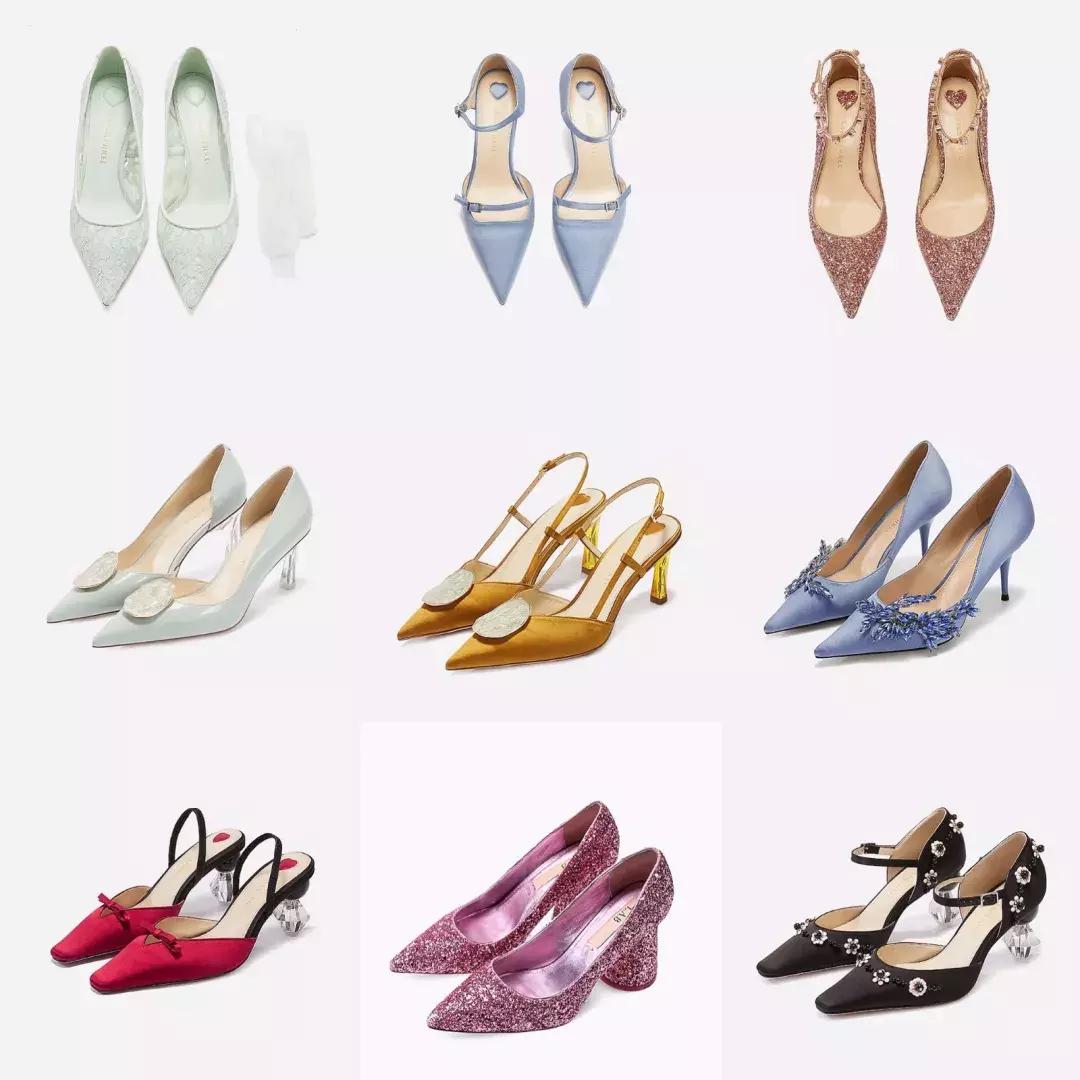 除了撞款的大牌婚鞋，小众+平价的美貌婚鞋走一波