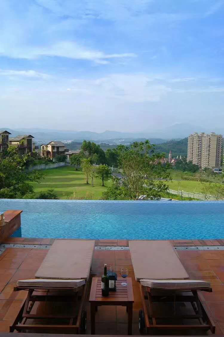 清远汤塘温泉民宿带私人泡池,清远温泉亲子主题别墅