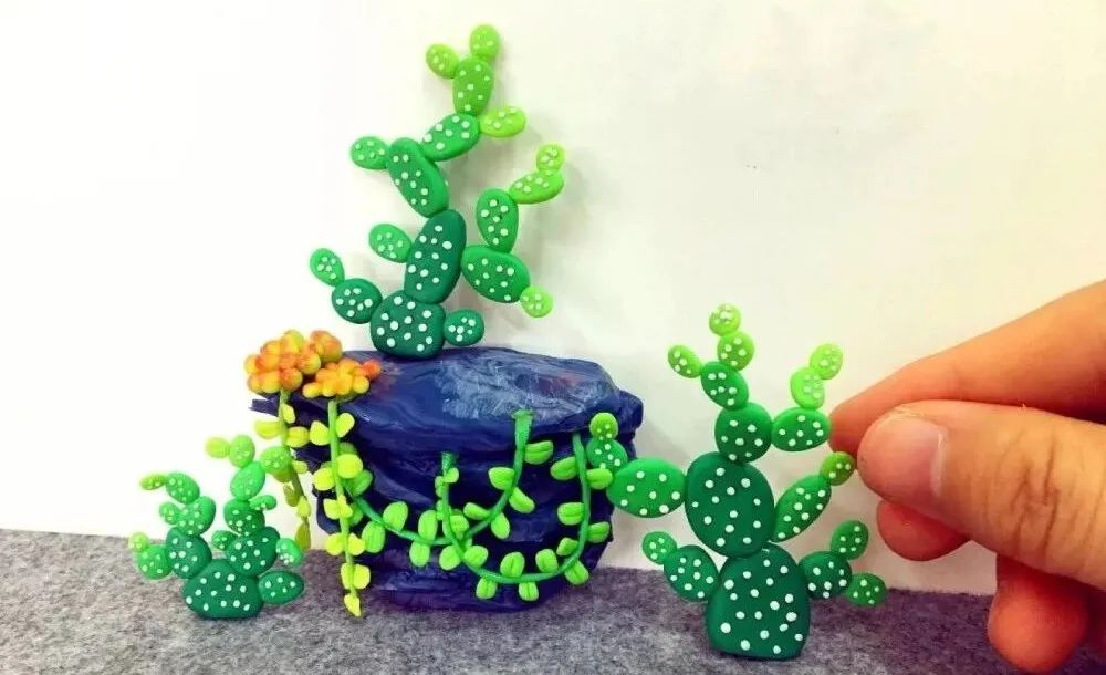 粘土手工100种简单人物在纸上制作,用超轻粘土做的手工又简单又漂亮