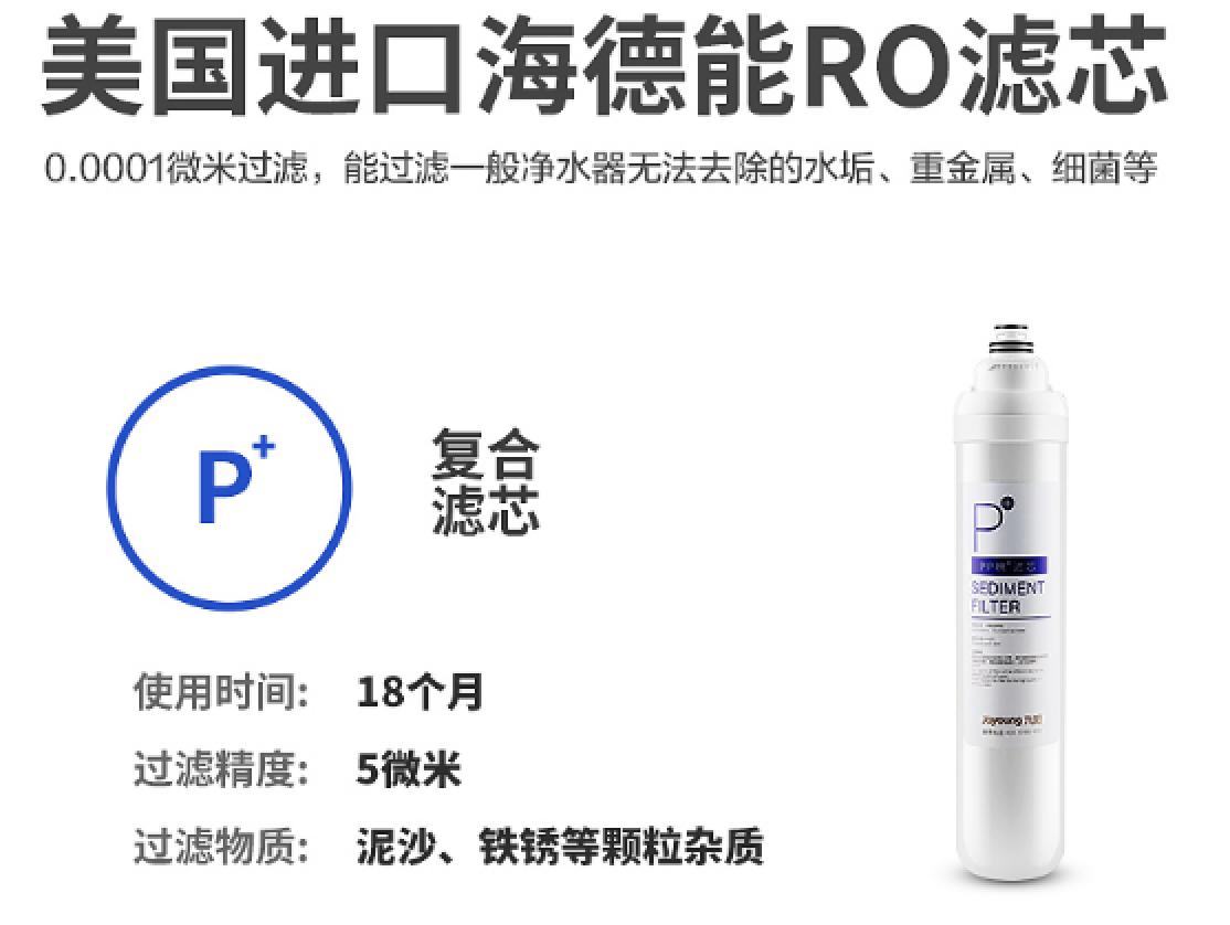 九阳净水器两芯用6年,九阳双水净水器