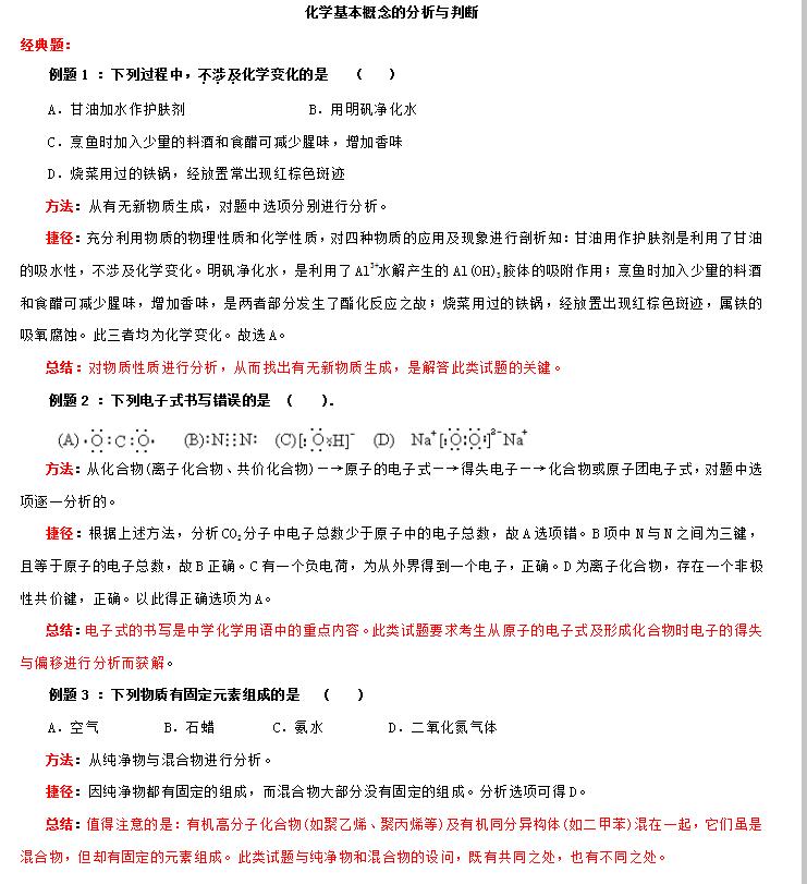 高中化学解题方法与技巧,高中化学解题方法技巧