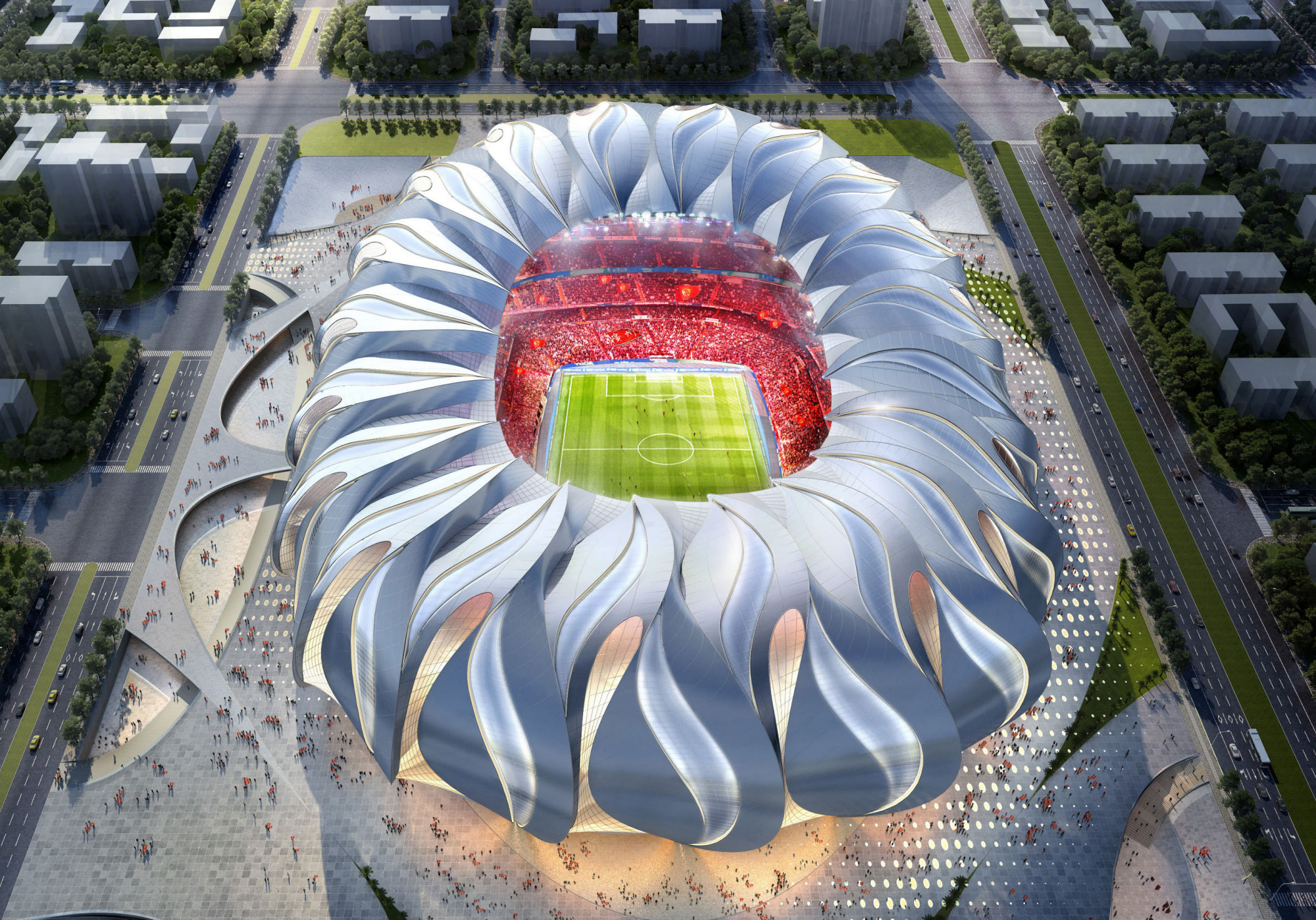 许家印恒大球场开工了吗,许家印设计的恒大新球场