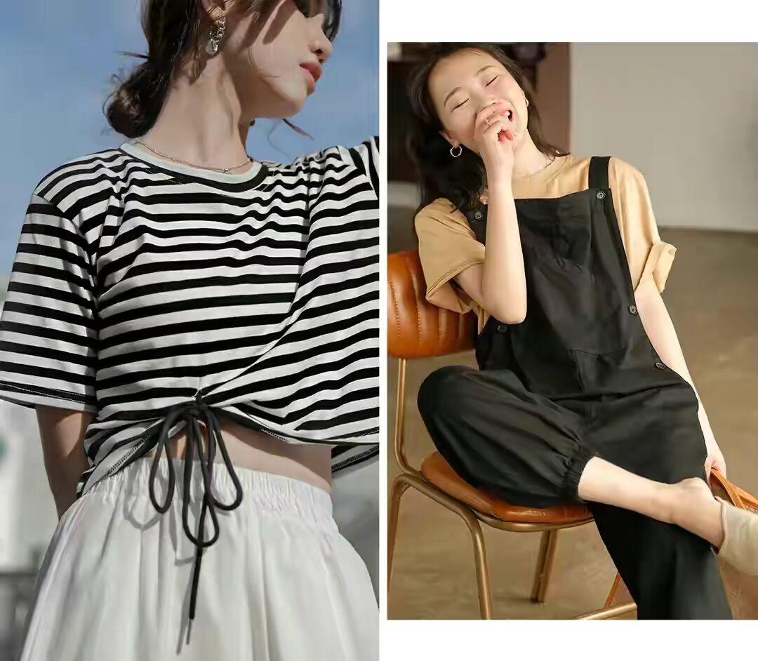 夏天小个子穿搭150显高,适合小个子穿的简约衣服穿搭