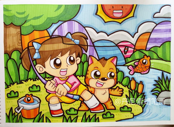 8-12岁儿童绘画范画,简单又好画的儿童画大全