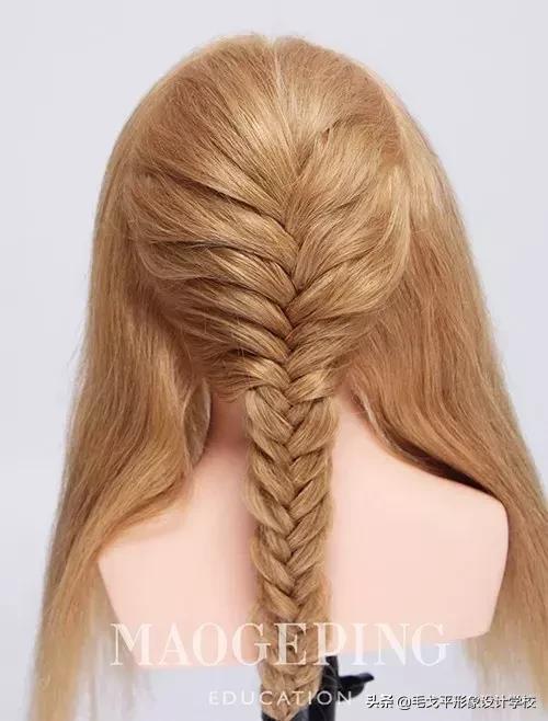 盘发超简单好看教程中发半扎,超简单盘发教程马尾