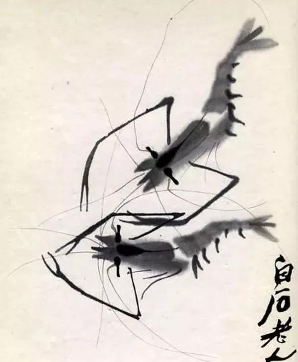 齐白石87岁画的虾背后的故事,齐白石画的虾真的图片及简介