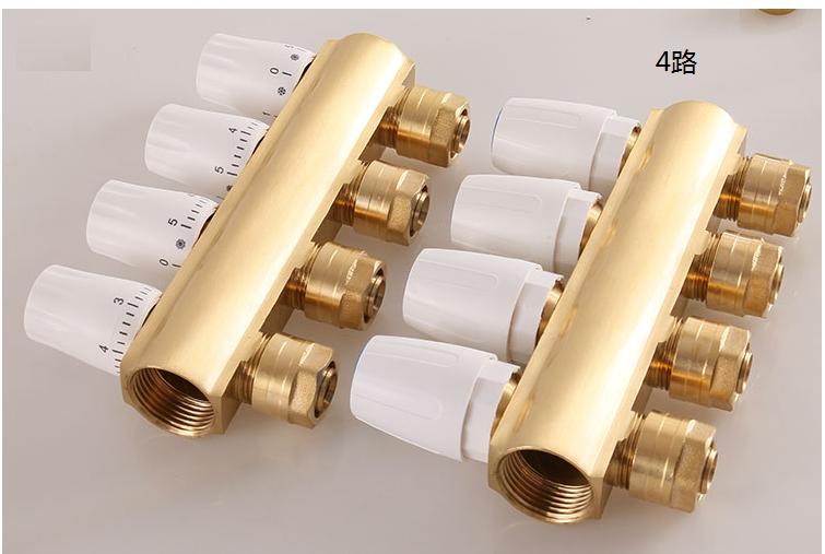 地暖中分集水器图解,地暖管的分水器