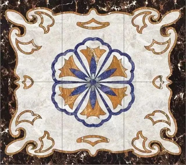 大理石水刀拼花现代,大理石水刀拼花现代风格效果