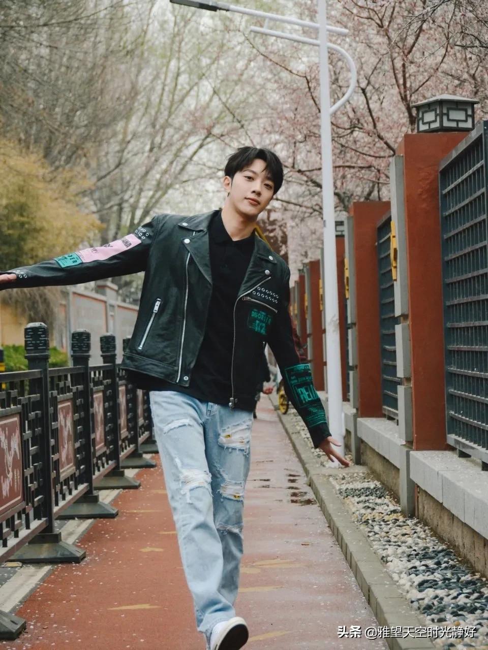 秋冬男星皮衣穿搭,男明星皮衣外套搭配