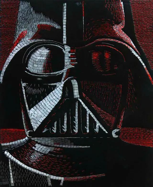 他用订书机作画，被网友嬉笑是装订工，艺术家：要不你来试试