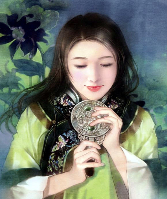 红颜如玉---德珍彩绘经典美女画