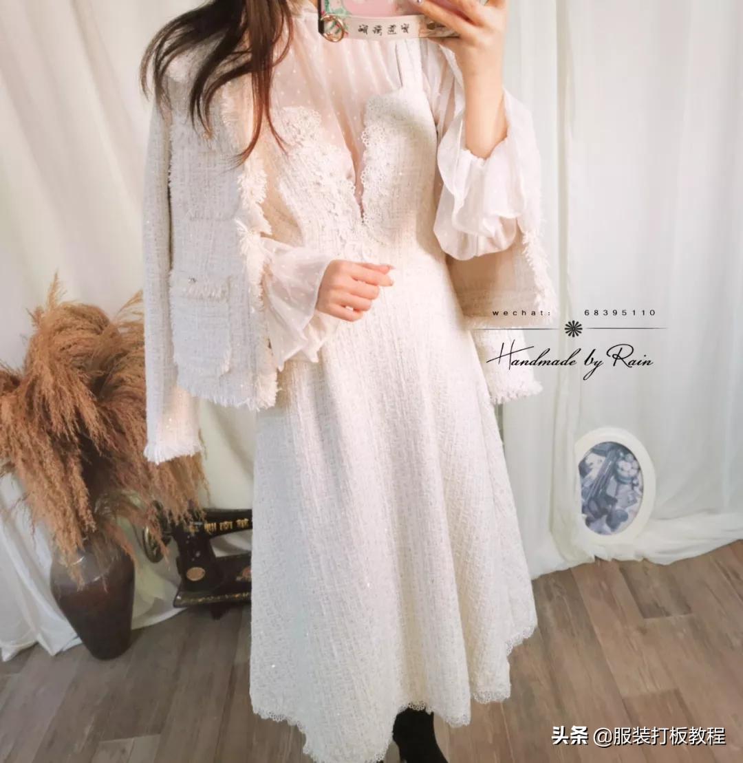 蕾丝半高领网纱打底衫制作,蕾丝高领拼接打底衫制作教程