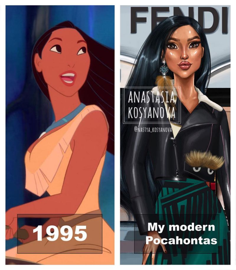 画家笔下的公主：灰姑娘爱Chanel、贝儿爱Gucci，她们都成为网红