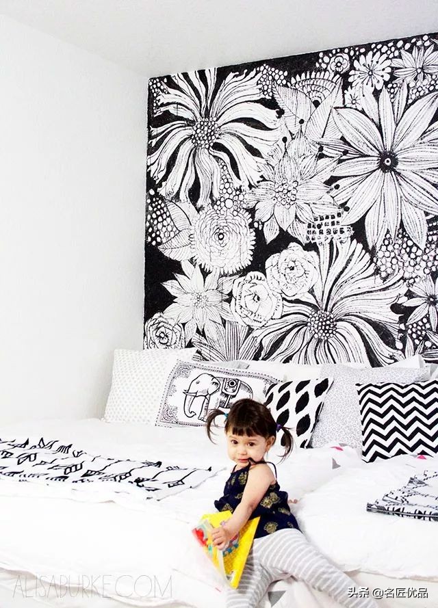 墙壁简单又好看的墙绘,手绘高级感墙面