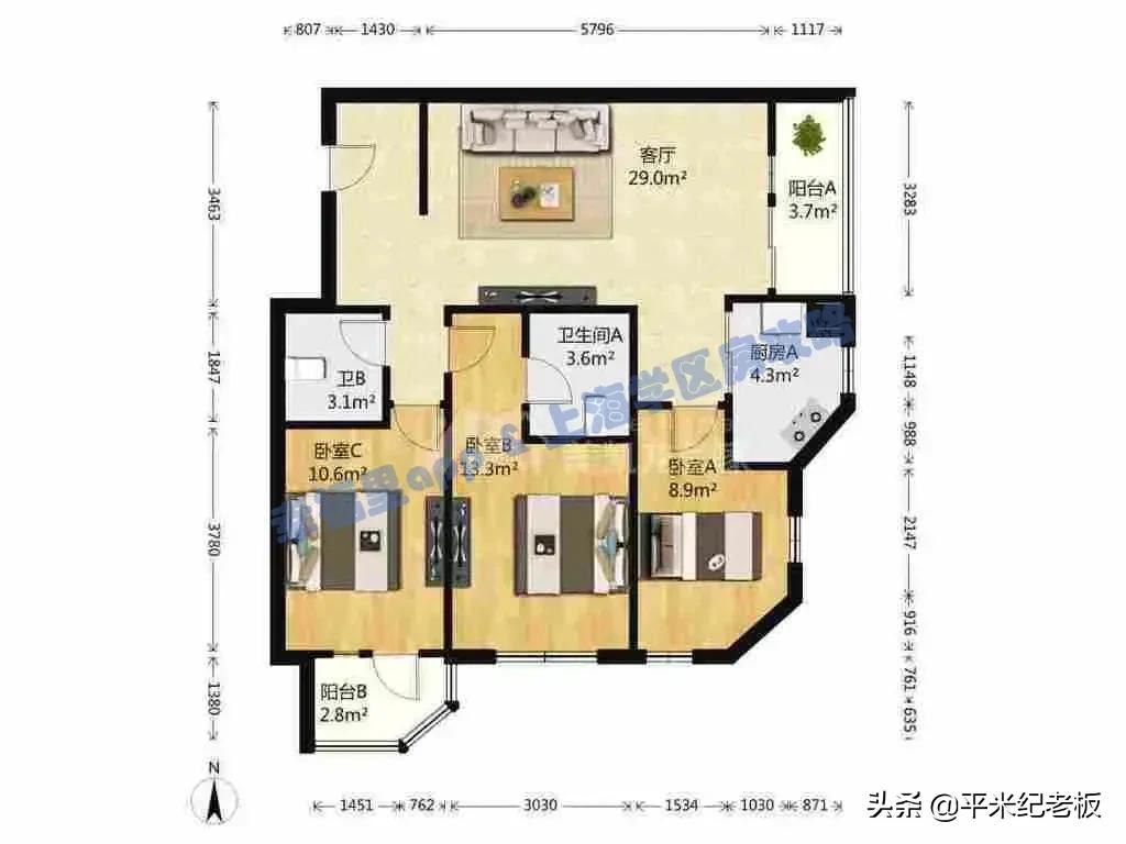 1300万享内环3房,对口一贯制学校,乐活居测评