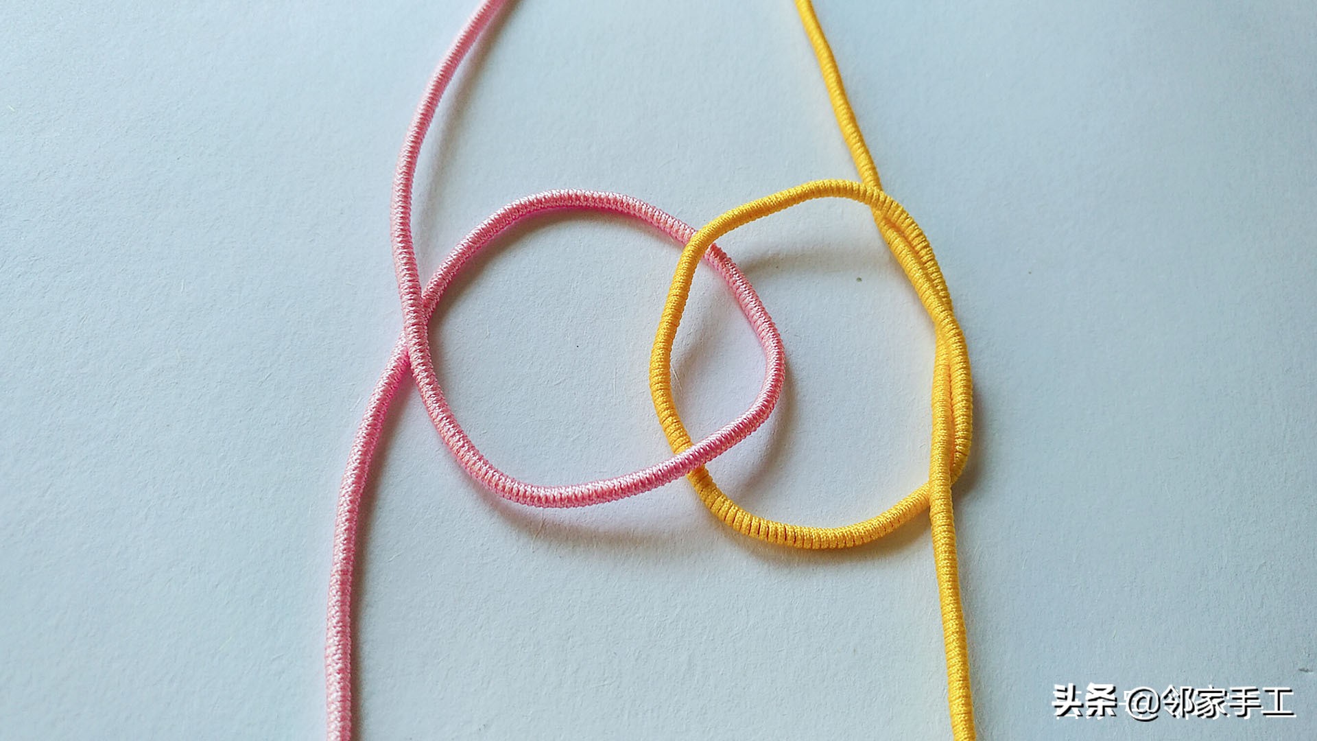 同心结曼陀罗结编法教程慢动作,曼陀罗同心结手绳半成品