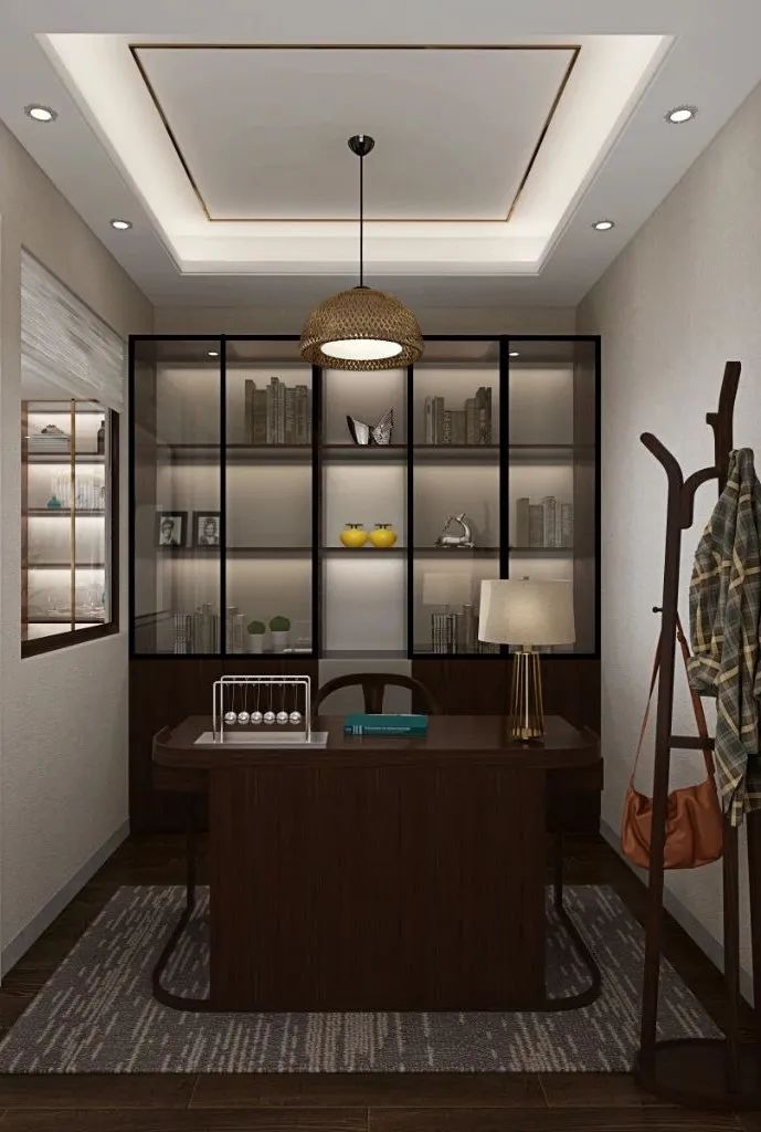 十大中式最美书房,绝美书桌透明