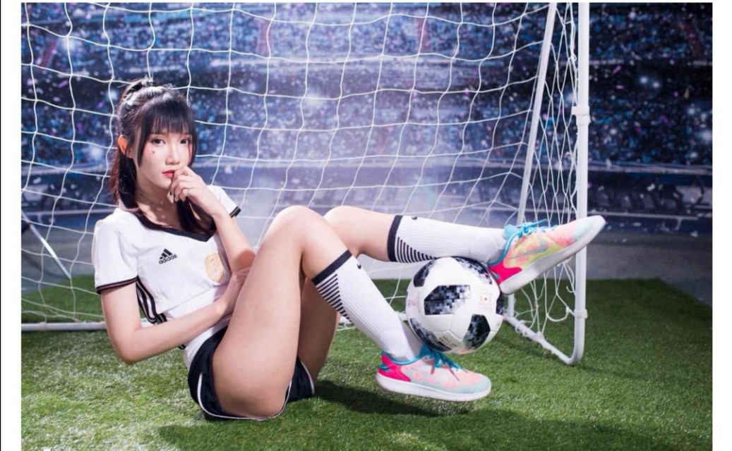足球宝贝彩妆艺术图片大全,足球宝贝小姐姐