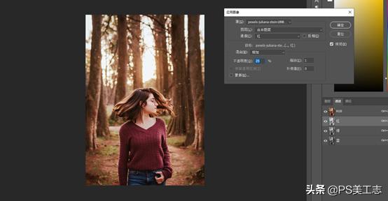 ps黄绿色人像调色教程,ps怎么调色彩浓郁的照片