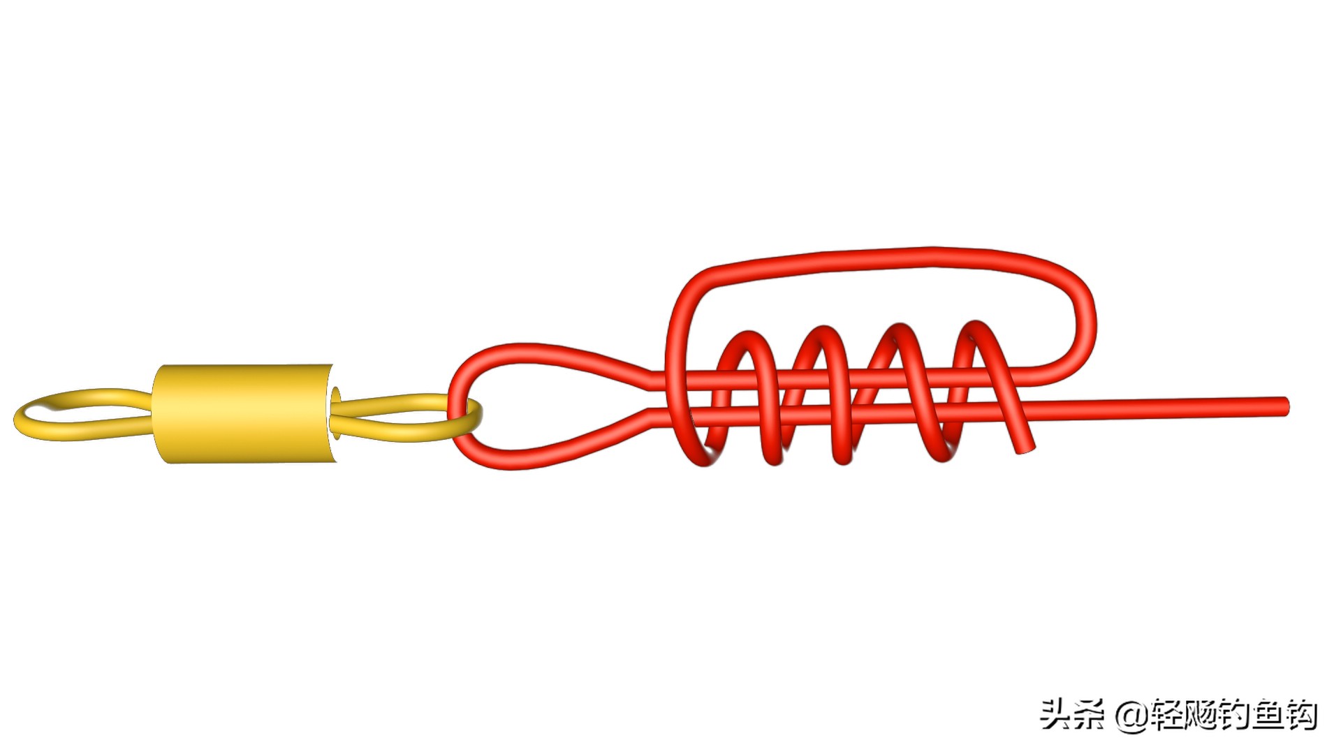 双钩子线绑8字环钓鱼后怎样收线,钓鱼子线怎么连接到8字环上