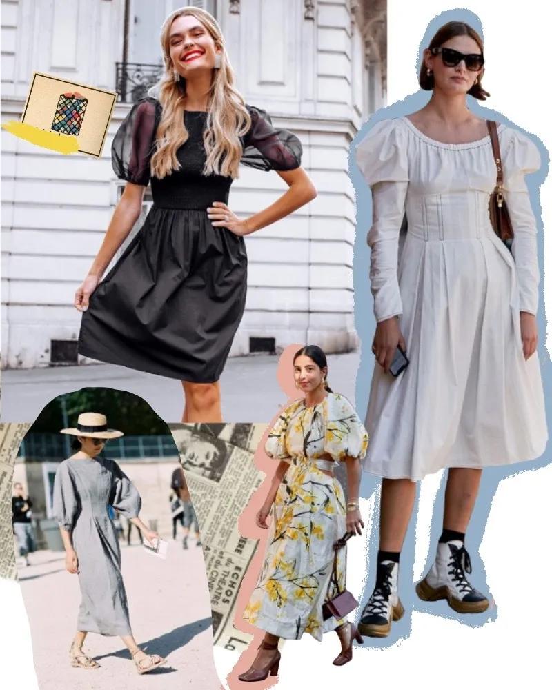 今年风头不减的泡泡袖如何穿,泡泡袖胳膊松紧怎么改不显壮