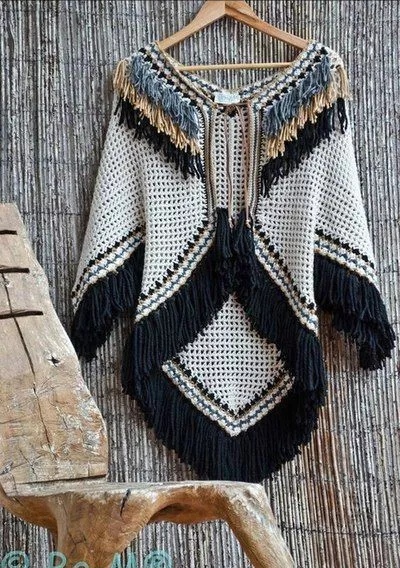 三角围巾披肩全部教程,树叶围巾的拼接三角披肩