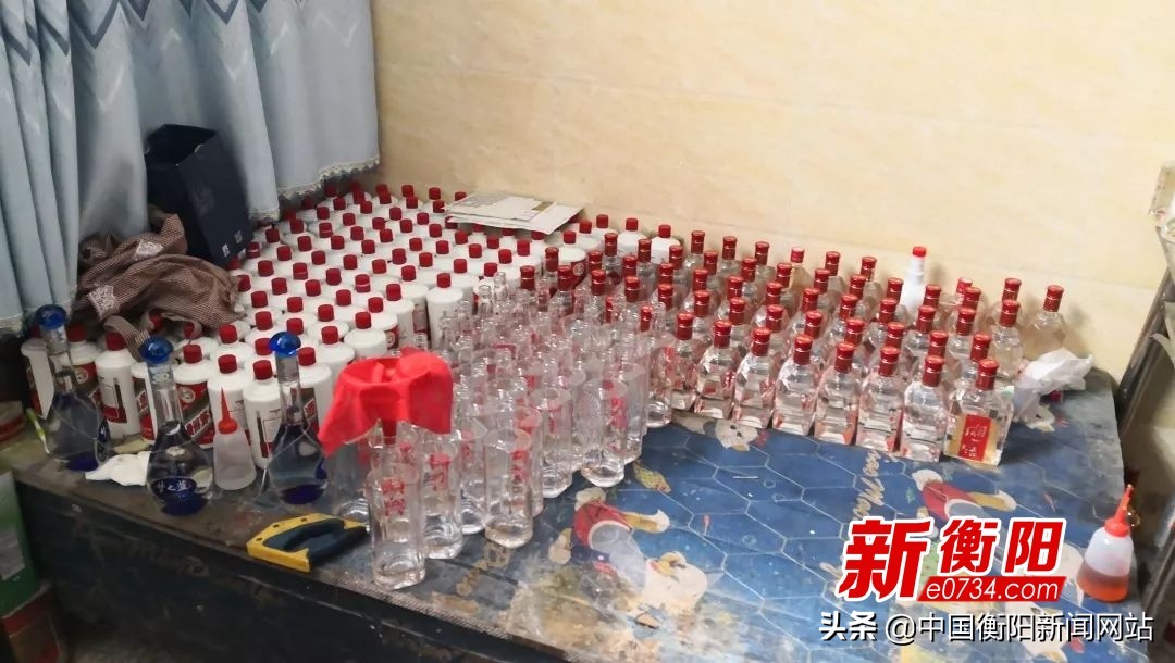 制造假茅台、五粮液、国窖……衡阳公安捣毁一特大制售假冒名酒团伙